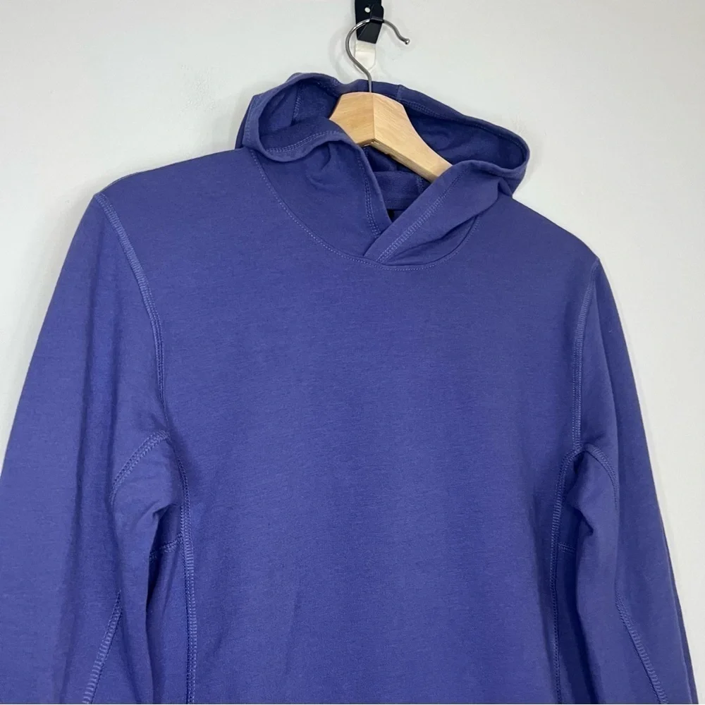 The North Face Blue French Terry Soft Pullover Hoodie S